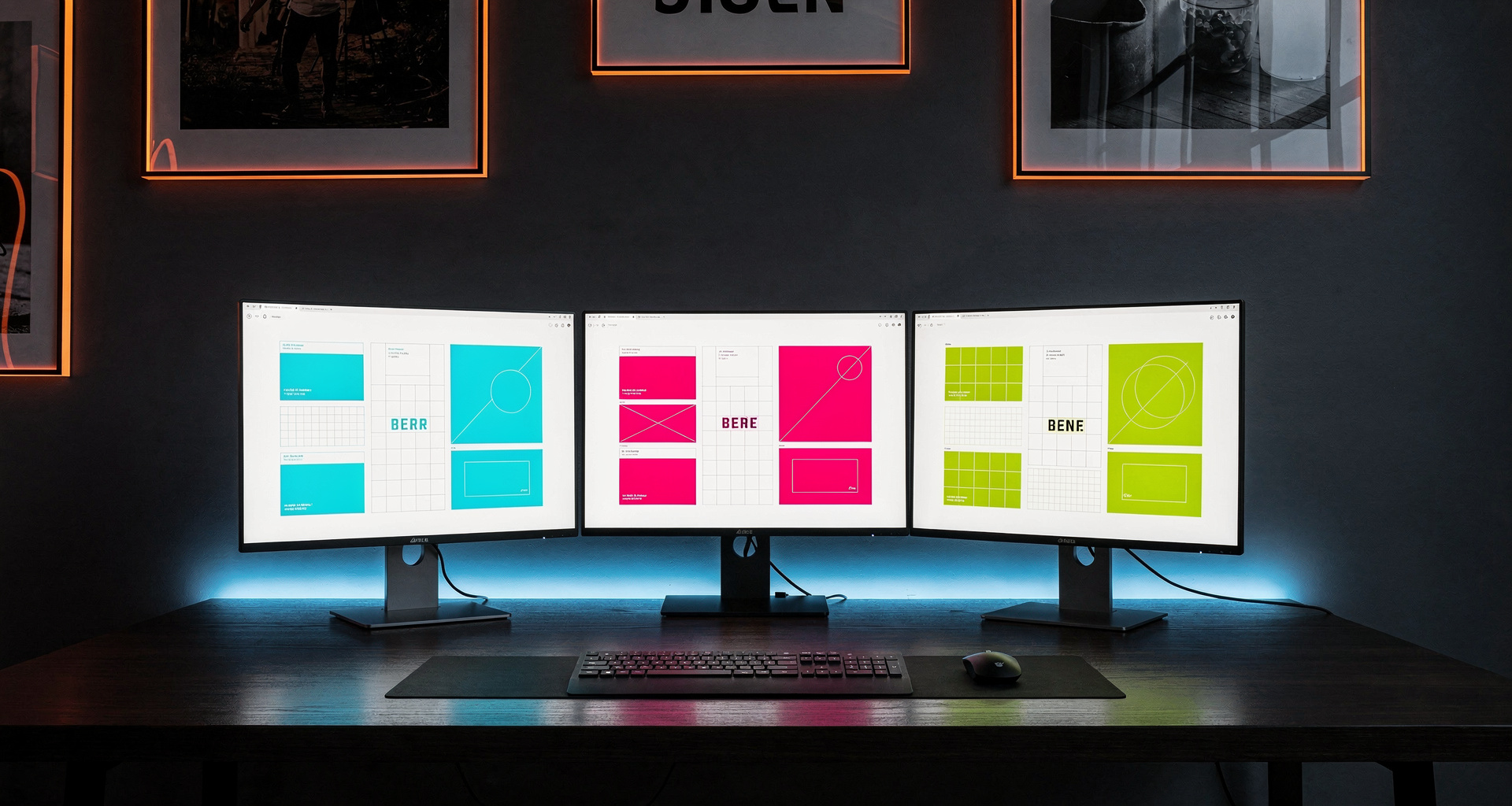 Dark workspace background